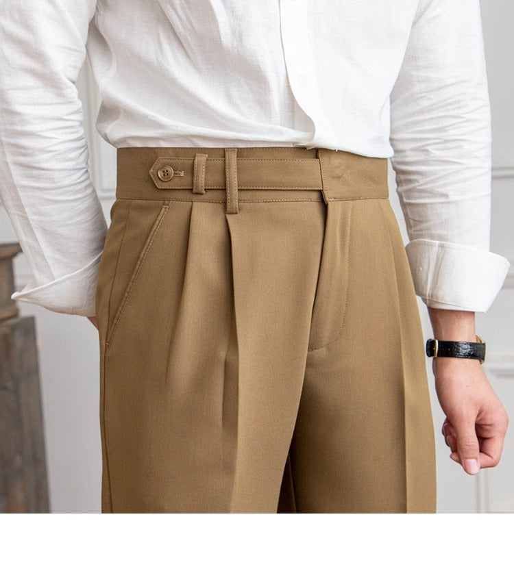 Italian waist slack trousers-1 bottom type