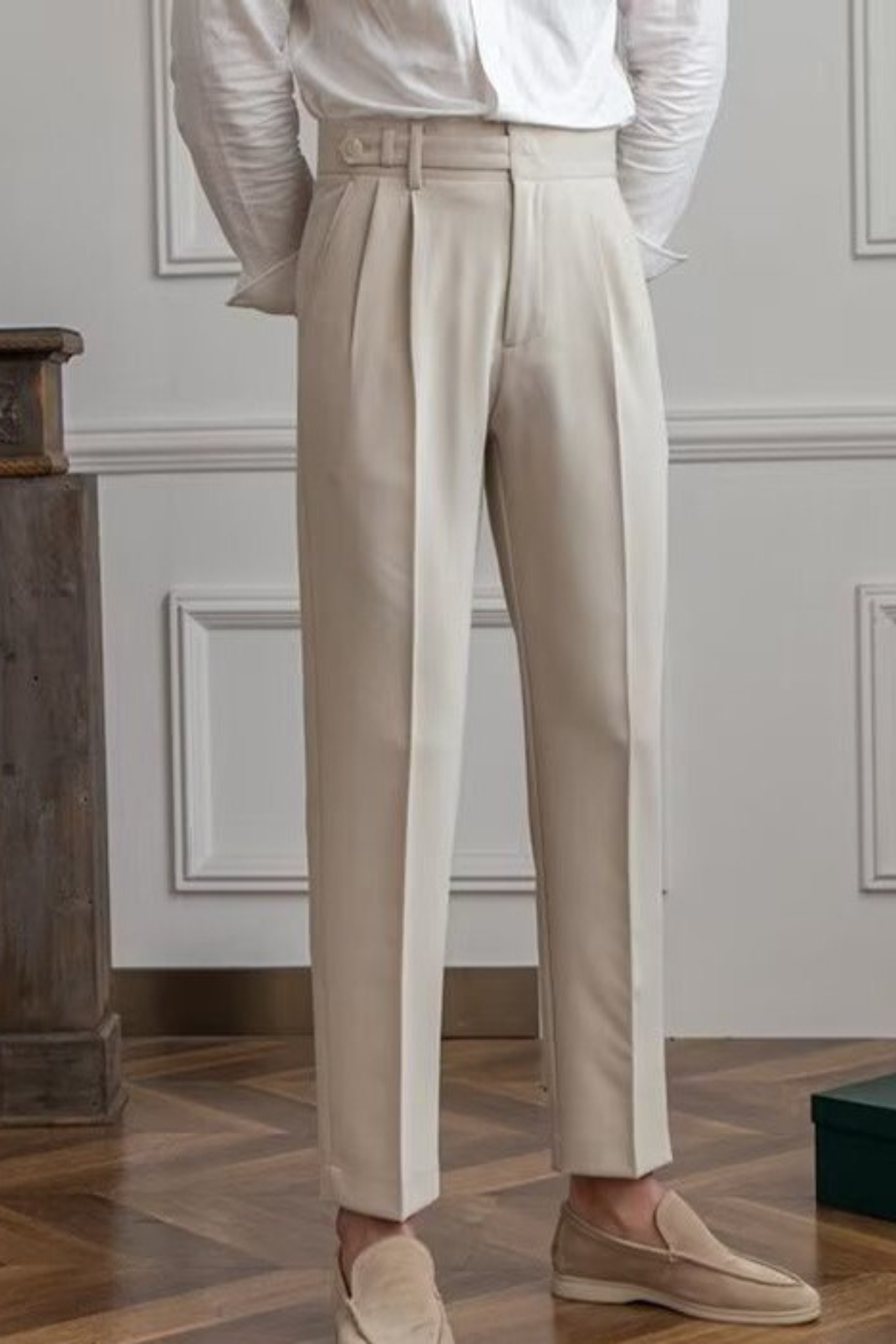 Italian waist slack trousers-1 bottom type